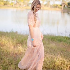 Blush Maxi Dress. Excellent condition.